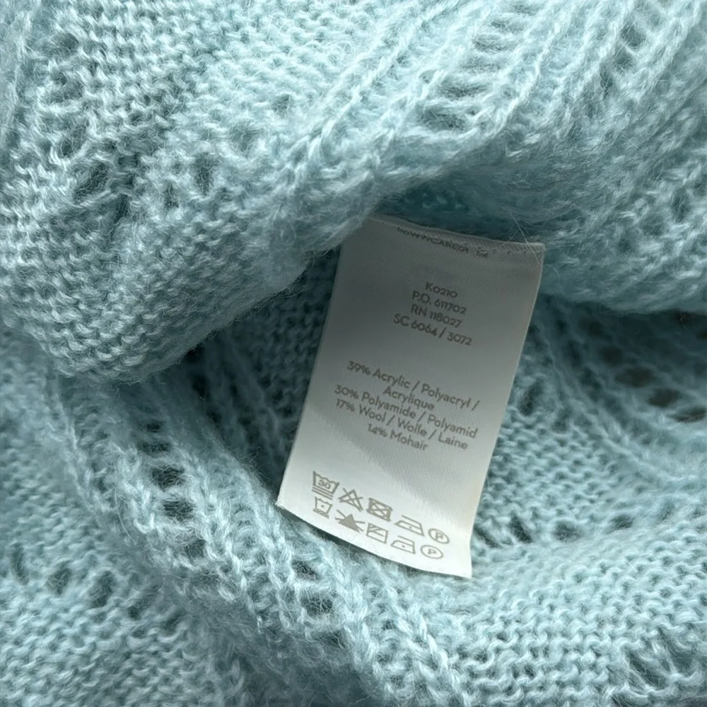 Boden Light Blue V-Neck Sweater - Picture 8 of 8